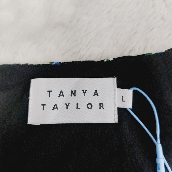 New TANYA TAYLOR Edita Floral Silk Blend Fit and Flare Dress P5500 - Picture 6 of 10